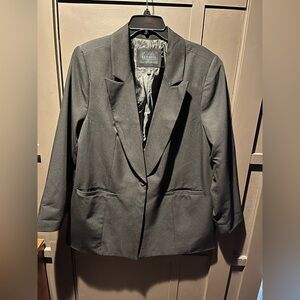 Eloquii Black Blazer Size 18 Excellent Condition Long